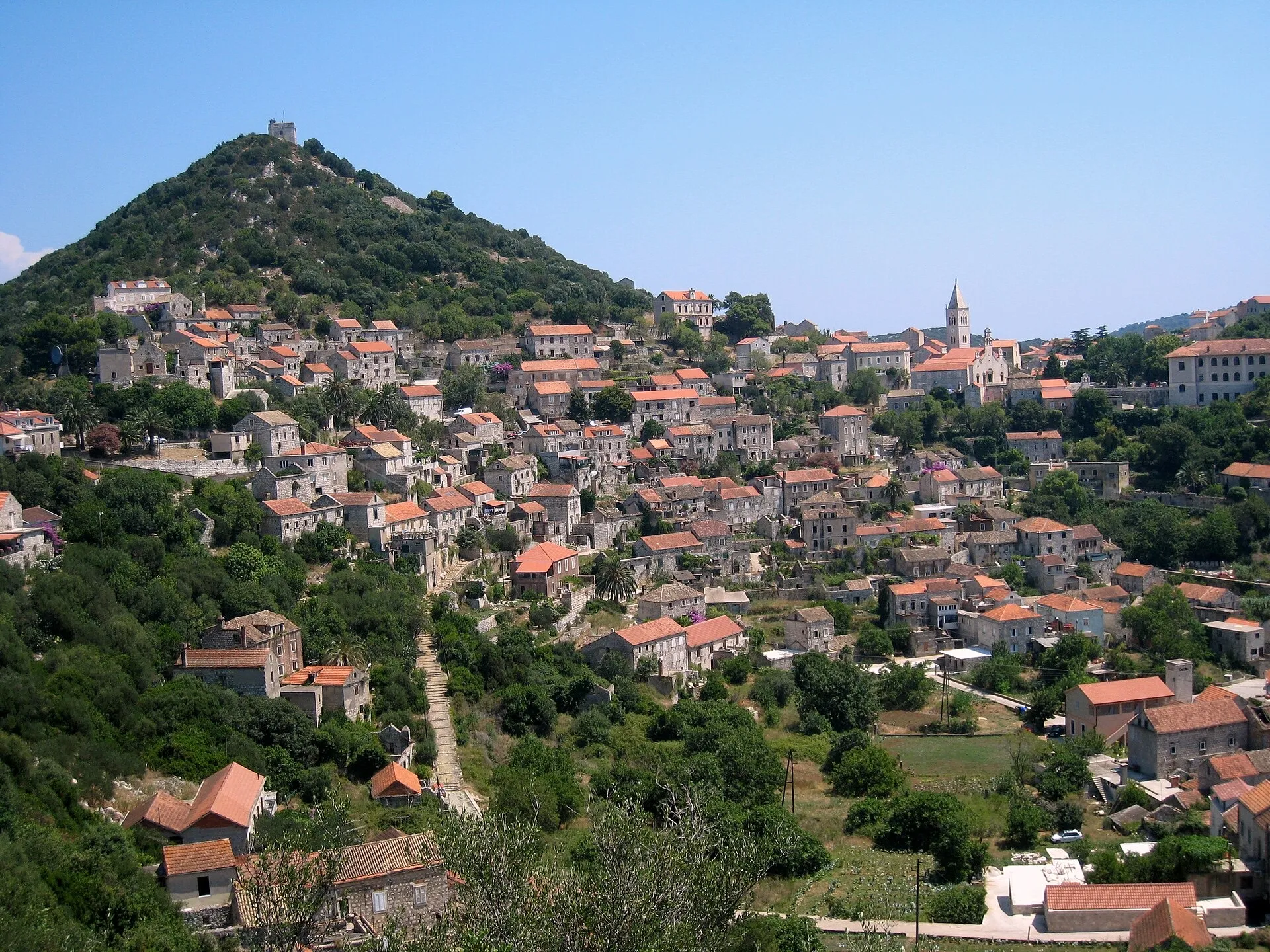 Lastovo, view of the town